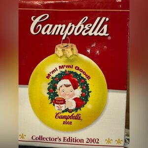 2002 Campbells Soup Kids Collectors Edition - Christmas Ornament Decoration Ball